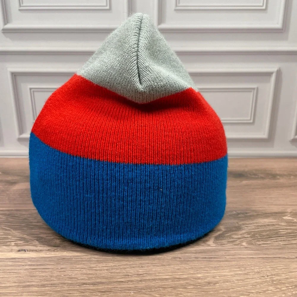 Kids Superman Logo Beanie Hat Red Blue Gray Winter Warm‎ Stocking Cap